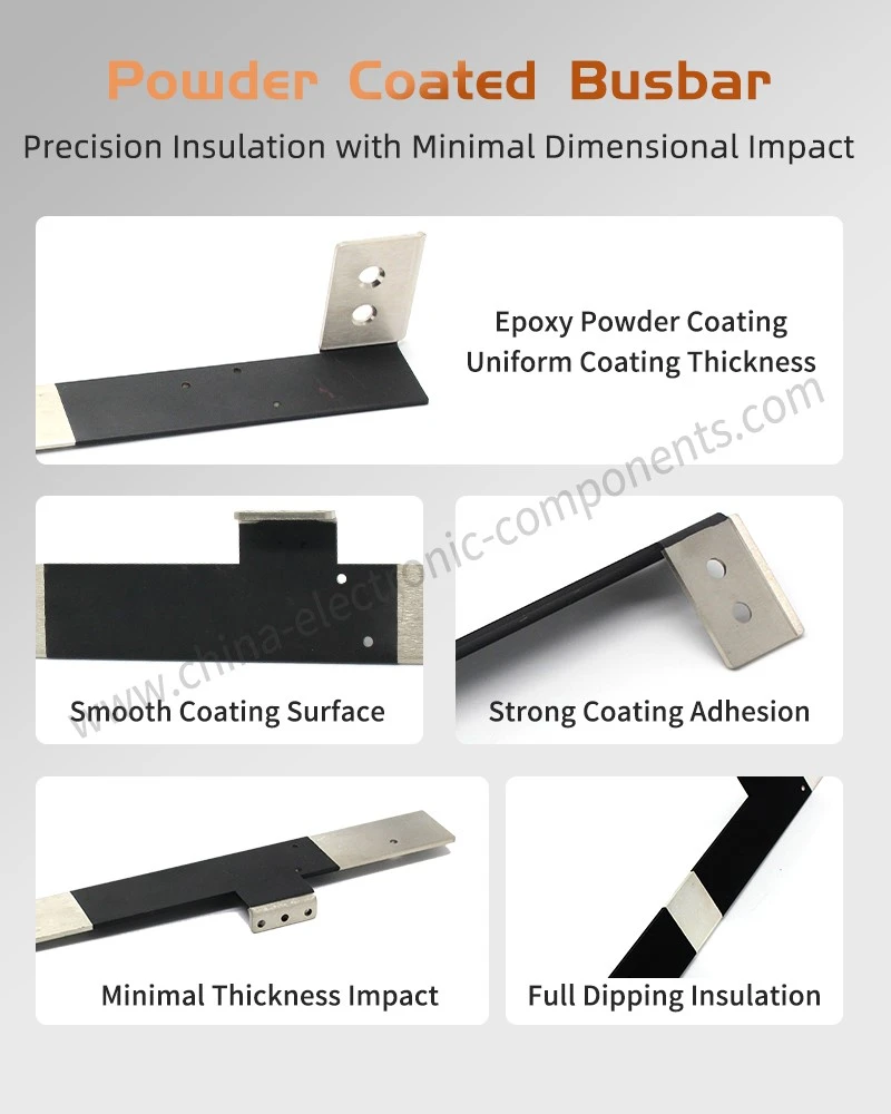 Epoxy Powder Coating Insulated Busbar Precision Insulation with Minimal Dimensional Impact Epoxy Powder Coating Insulated Busbar Precision Insulation with Minimal Dimensional Impact